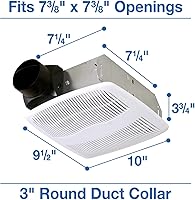 Vista 6 de Air King Extractor de baño, blanco AS70