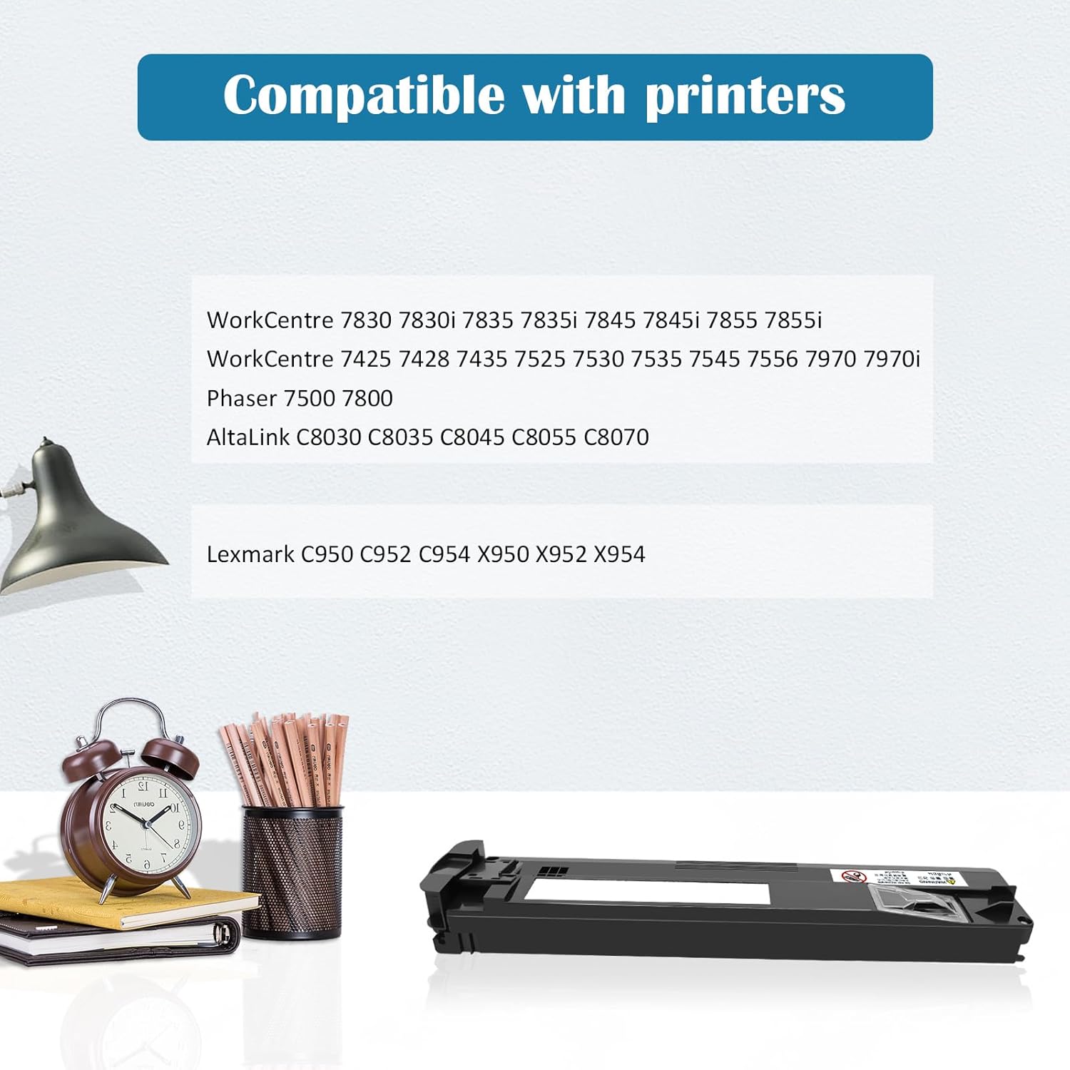 Replacement 008R13061 Waste Toner Cartridge for Xerox WorkCentre 7830 7835 7845 7855 7425 7428 7435 7525 7530 7535 7545 7556 7970 AltaLink C8030 C8035 C8045 C8055 C8070 Printer Waste Box