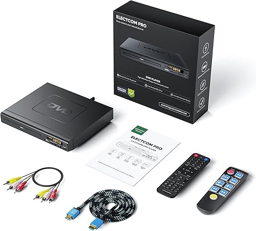 Miniatura 2 de Reproductores de DVD para TV con HDMI, reproductores de DVD que reproducen todas las regiones, reproductor de DVD simple para ancianos, reproductor