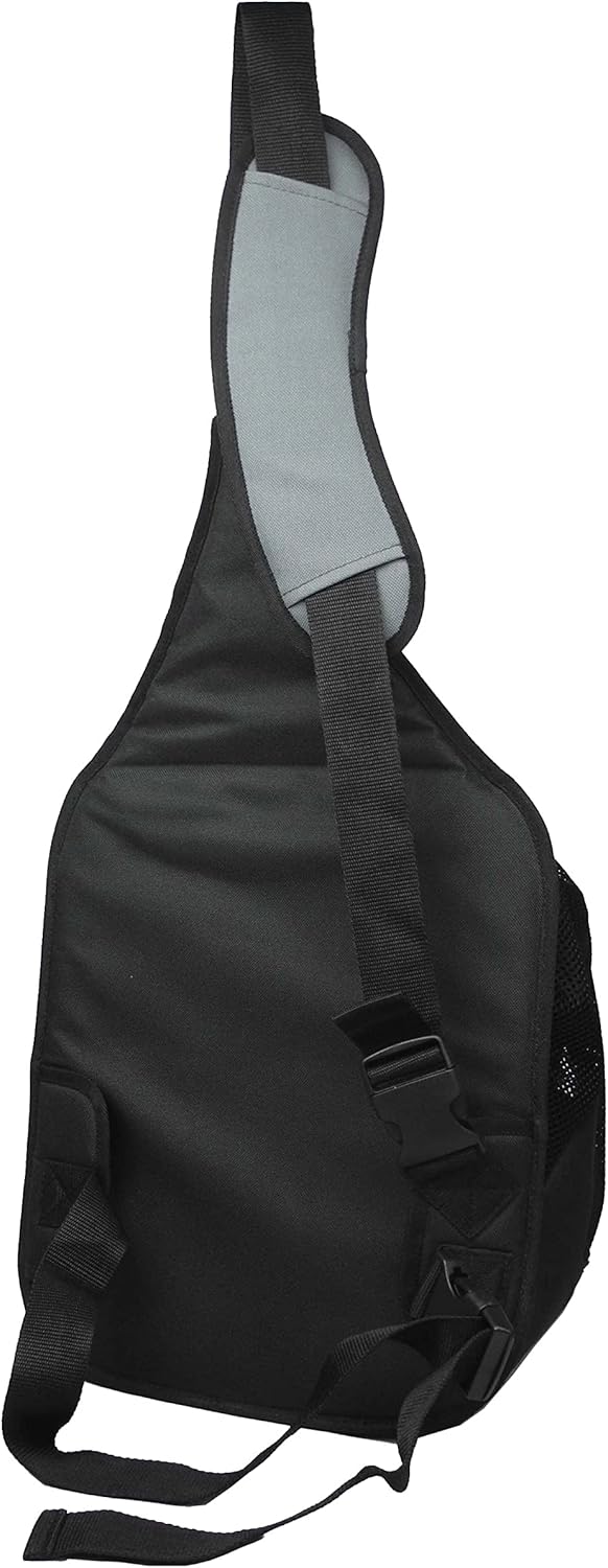 Pet Life Single Strap Over-The-Shoulder Pet Backpack Dog Carrier - Water-Resistant Dog Backpack or Travel Pet Carrier with Built-in Bottle Holder and Pouch : Pet Supplies