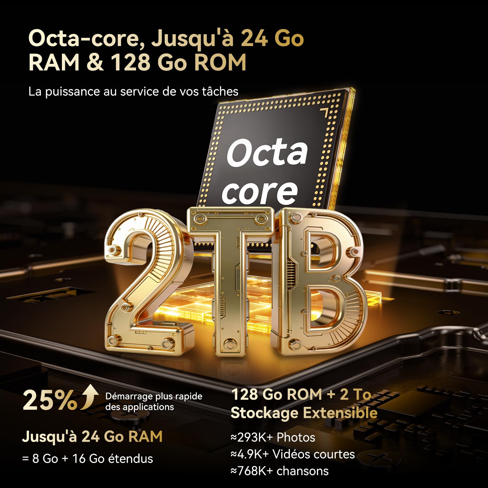 Blackview BV6200 Plus Téléphone Incassable 2026, Batterie 11000mAh Téléphone Portable Incassable 24Go+128Go/2To TF, 6.56" HD+, Caméra AI 16MP+13MP,NFC/GPS/98dB Haut-Parleurs Smartphone 2 Ans Garantie