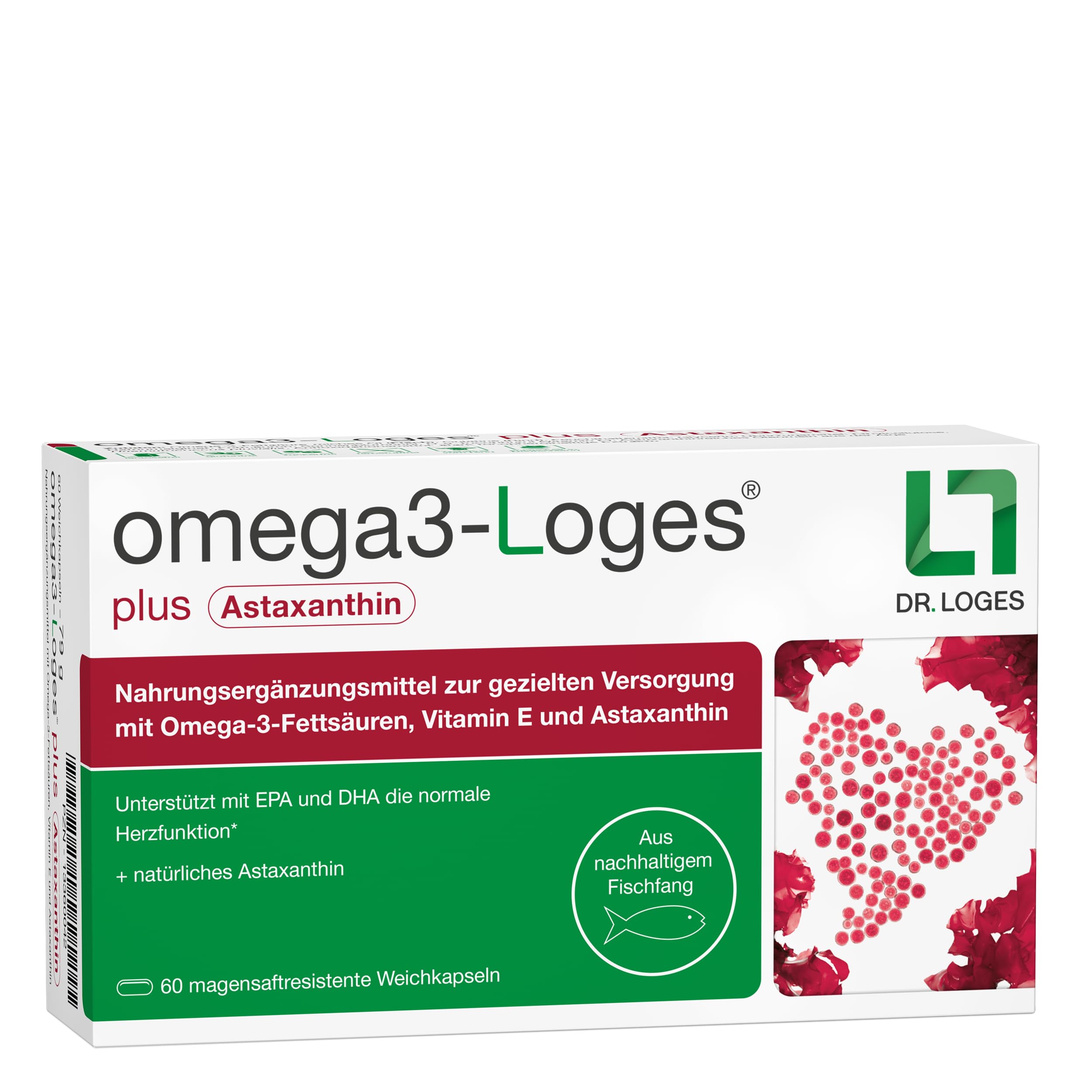 omega3-Loges® plus Astaxanthin – 60 Kapseln