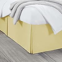 Vista 249 de Nestl - Falda plisada de cama de fácil ajuste, con caída a medida de 14 pulgadas, microfibra suave de doble cepillado, con calidad de hotel