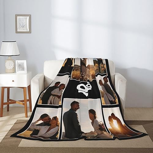 Miniatura 2 de XIAYUEHUA Manta personalizada con foto manta personalizada con imagen para regalos de pareja mantas de franela personalizadas para adultos niños