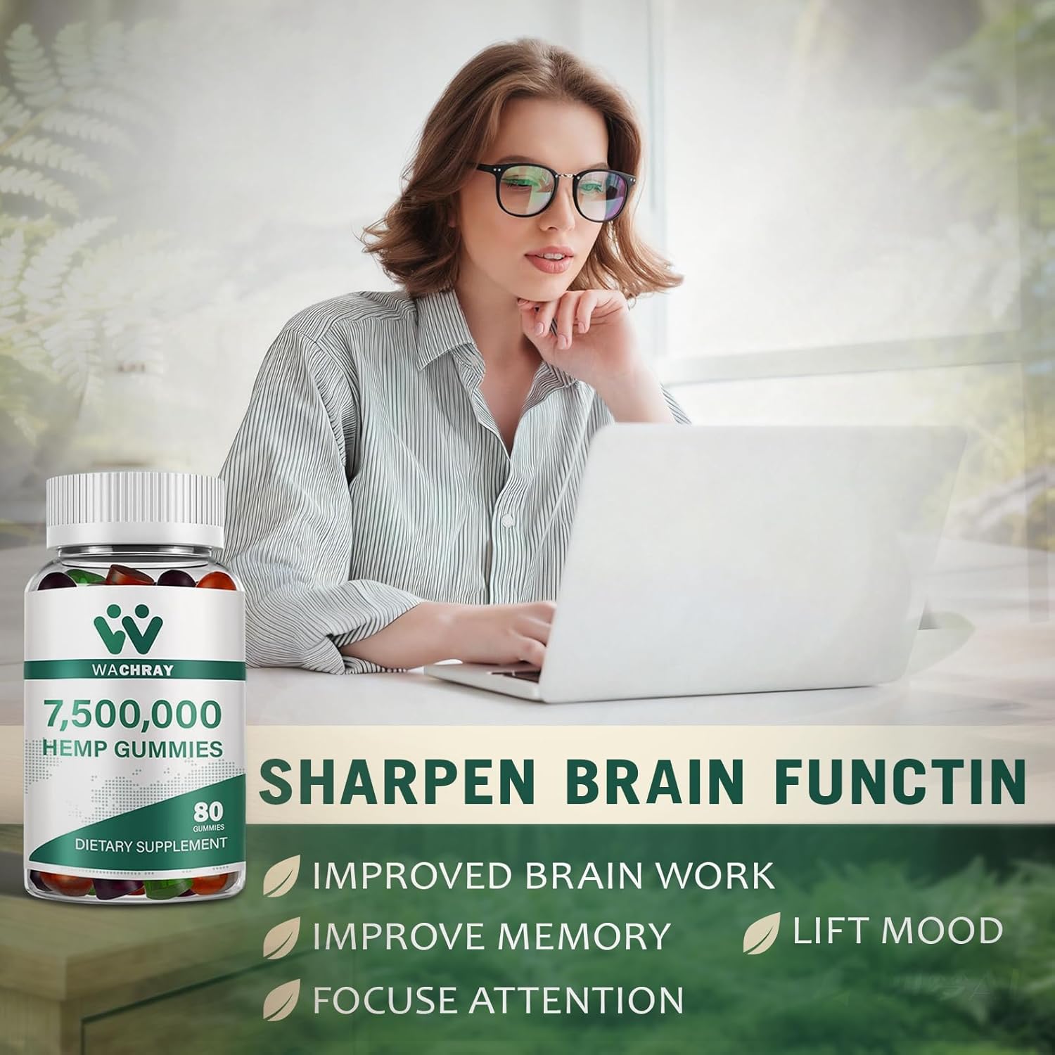 Hemp Gummies for Sleep Anxiety Pain Inflammation Relief Chewable High Potency Premium Ultra Strength Organic 100% Natural Hemp Gummy Low Sugar for Adults 2 Packs