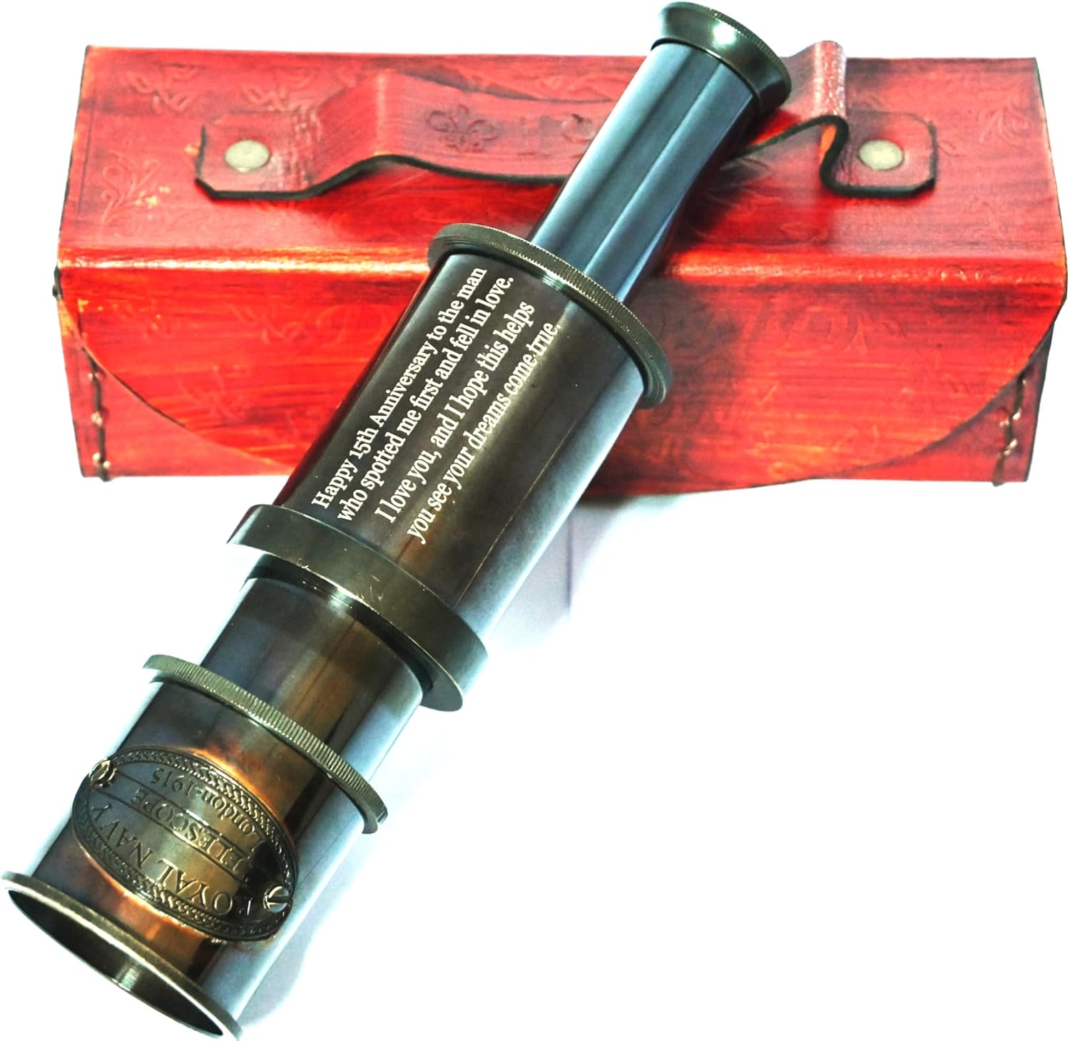 Personalized Working Telescope, Engraved Telescope, Pirates Spyglass, Boating Gift, Graduation Gifts for Husband
