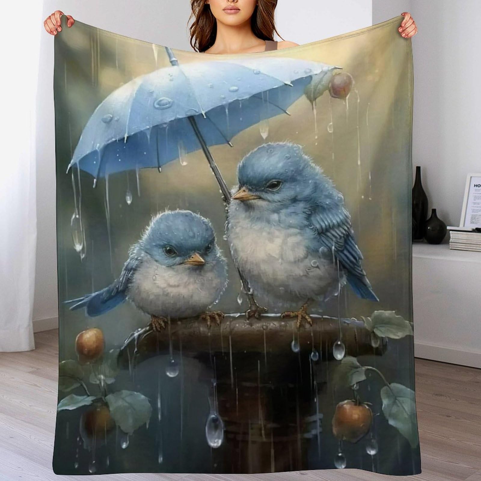 Couverture légère oiseau mignon, le cadeau idéal pour le lit des enfants