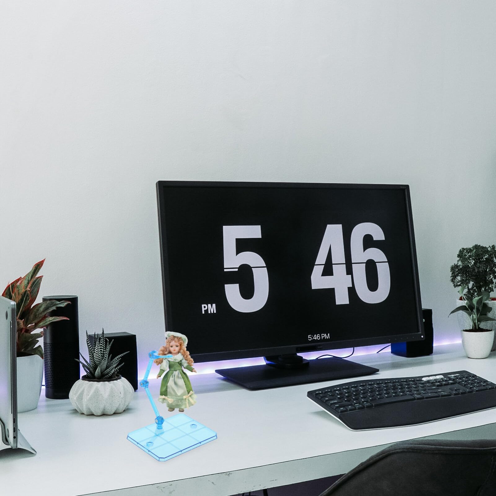 INOOMP Fournitures D'armature De Poupée 4 Pièces De Support De Figurines Réglables Pour Affichage De Bureau