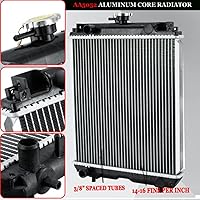 Vista 2 de OE # 6C040-58522 Reemplazo del radiador de aluminio para Kubota Tractor B1700 B2100 B2400 6C040-58520 H6C00-58500, radiador de tractor