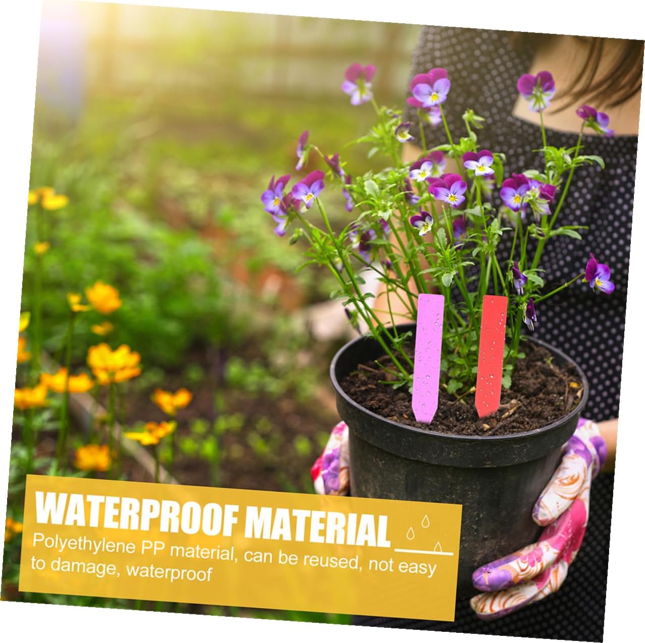 600pcs Waterproof Plastic Garden Plant Labels Multi-Color Small Plant Markers 10x1.8cm Nursery Garden Stake Tags and Flower Seedlings