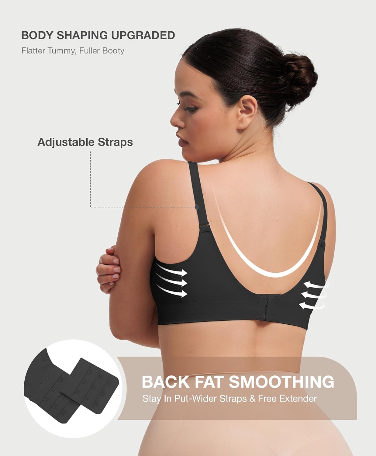 Lover-Beauty Bras for Women Support Push Up Bralettes Full Coverage No Underwire Seamless Comfortable Everyday Bras - Image 4