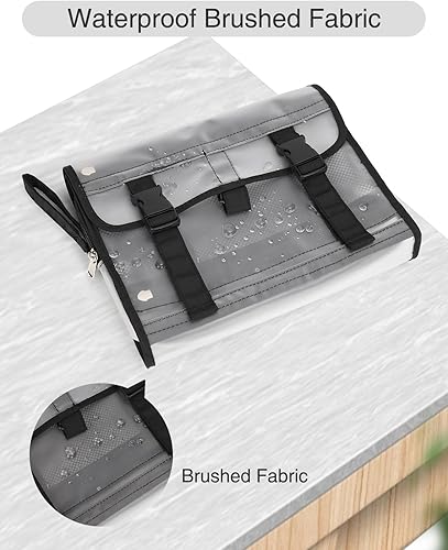 Miniatura 28 de Neceser colgante de viaje para hombres y mujeres, kit de viaje, bolsa de afeitar, impermeable, organizador de maquillaje para baño, ducha, azul