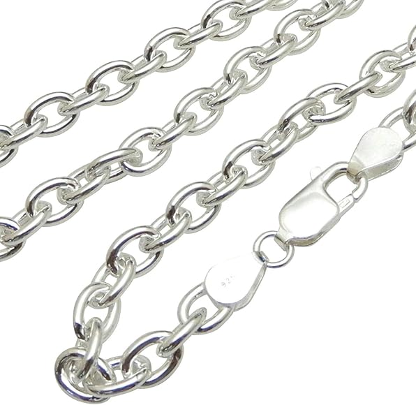 太い(5.3mm 40cm)あずきチェーン シルバーチェーン シルバーネックレス メンズネックレス チェーン ネックレス シルバー925 アズキ 小豆  あずきネックレス (40, チェーン幅 存在感ある5.3mm)