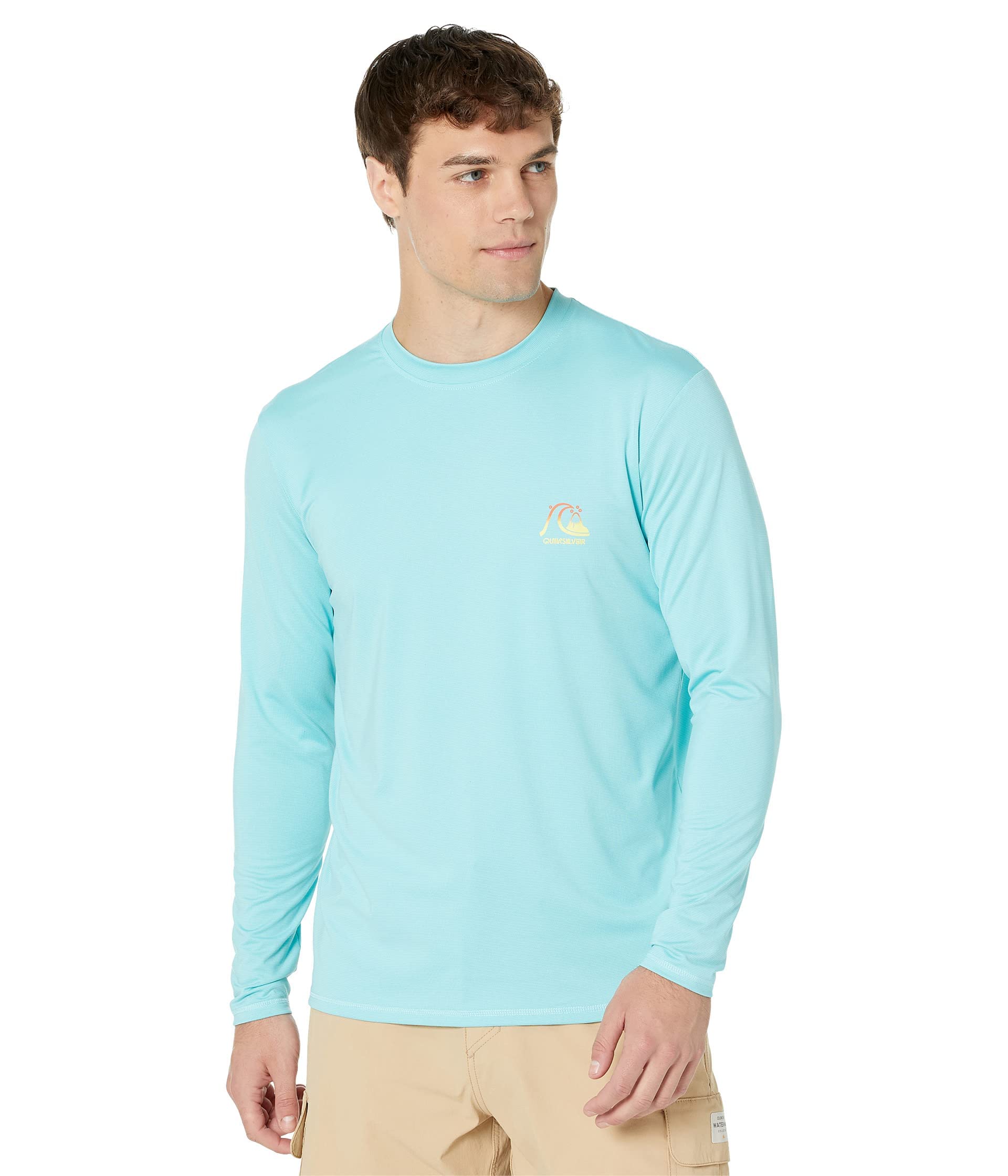 Quiksilver Rash Guard — koszulka Mężczyźni Heritage Heather Ls Long Sleeve Rashguard Surf Tee