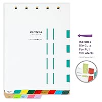 Vista 2 de Carstens Juego de divisores de hospital de plástico resistente, 14 pestañas, con troqueles de lengüeta para tirar, 2633-00, para carpetas de 2 a 5