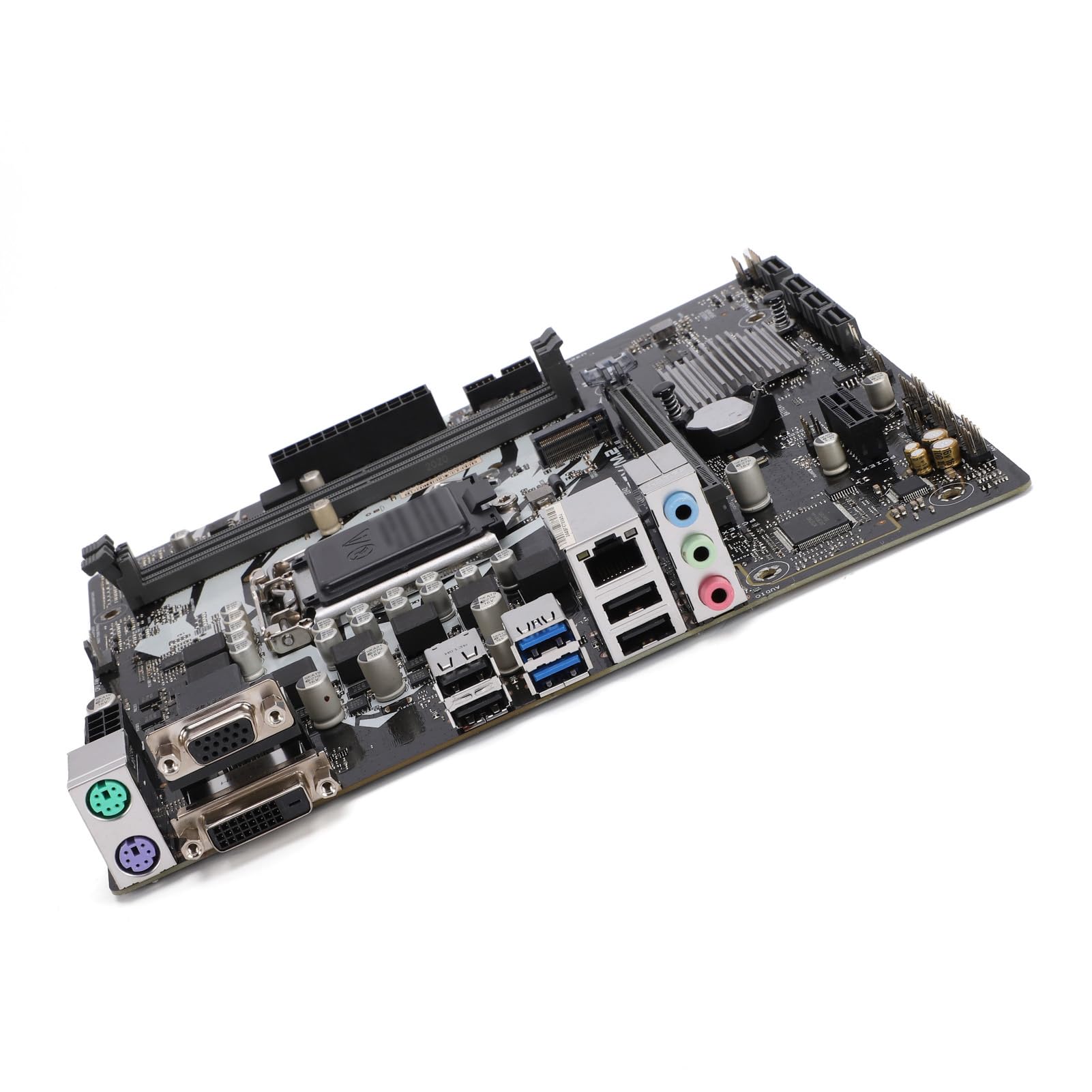 Placa Base para Computadora, Zócalo LGA 1200 Core de 10.a Generación Compatible con 2 Ranuras DIMM DDR4 hasta 64 GB de RAM Placa Base de Escritorio, ATX con Ranura SSD M.2 NVMe PCIe 3.0 para