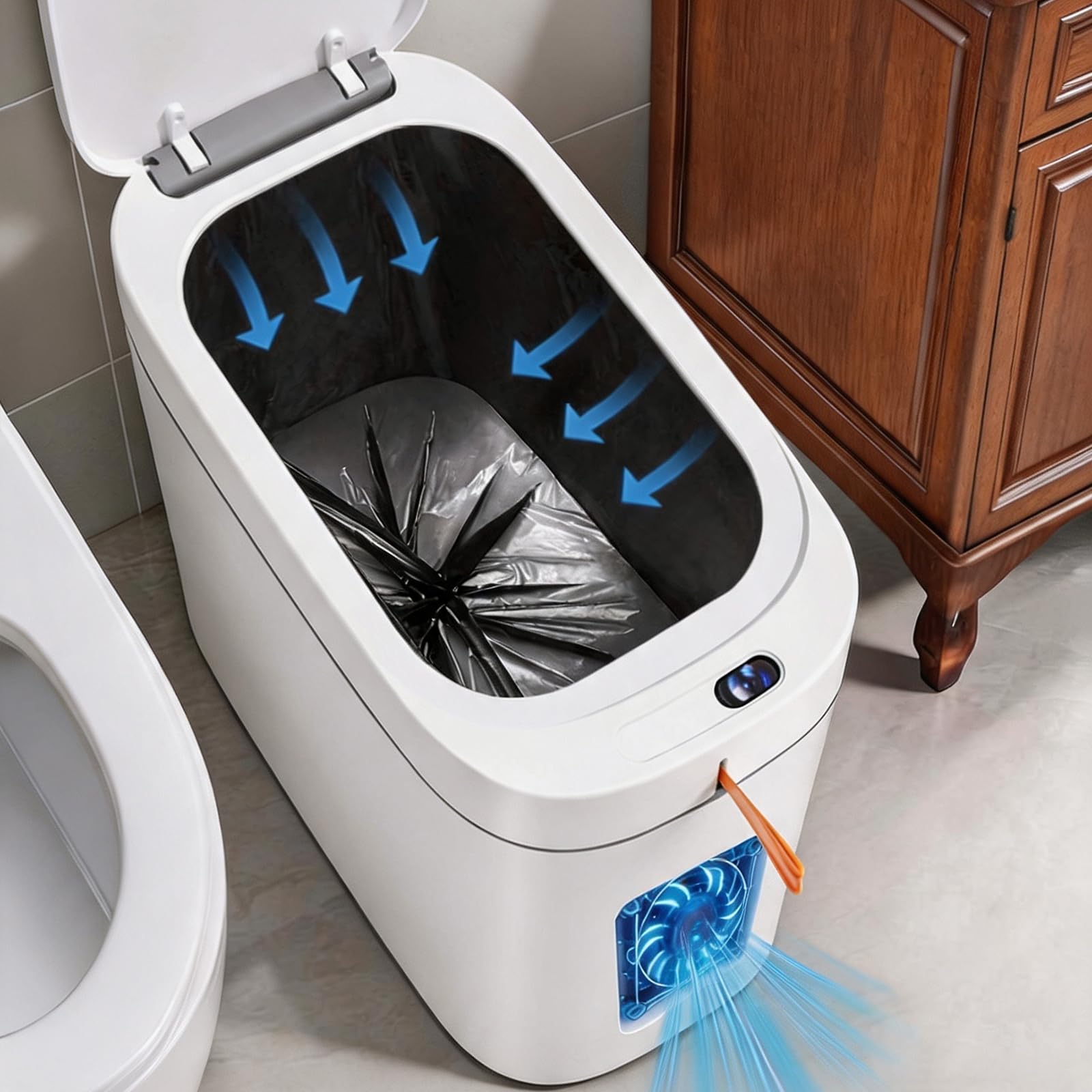 Photo 1 of Gleynest 3.5 Gallon Automatic Trash Can