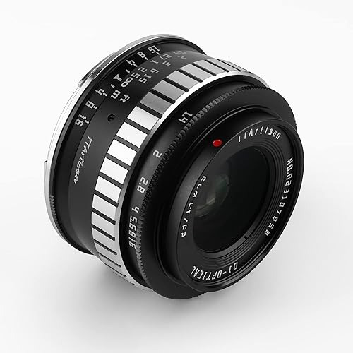 TT Artisan 23mm F/1.4 Anschluss Mount manuelles spiegellose — šoninis vaizdas