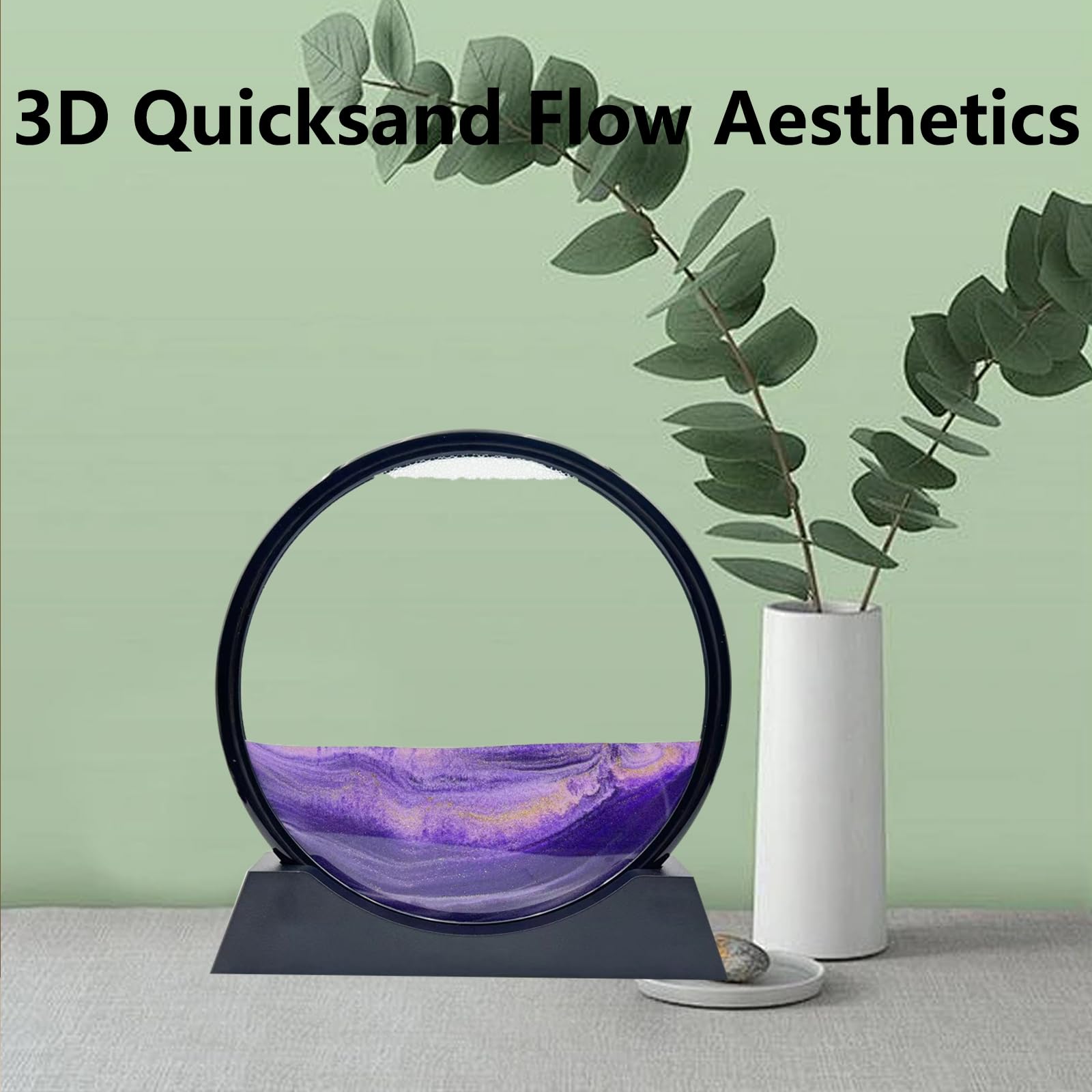 AzureLeap Moving Sand Art Liquid Motion, 3D Deep Sea Sandscape Color Quicksand Decor - Image 4