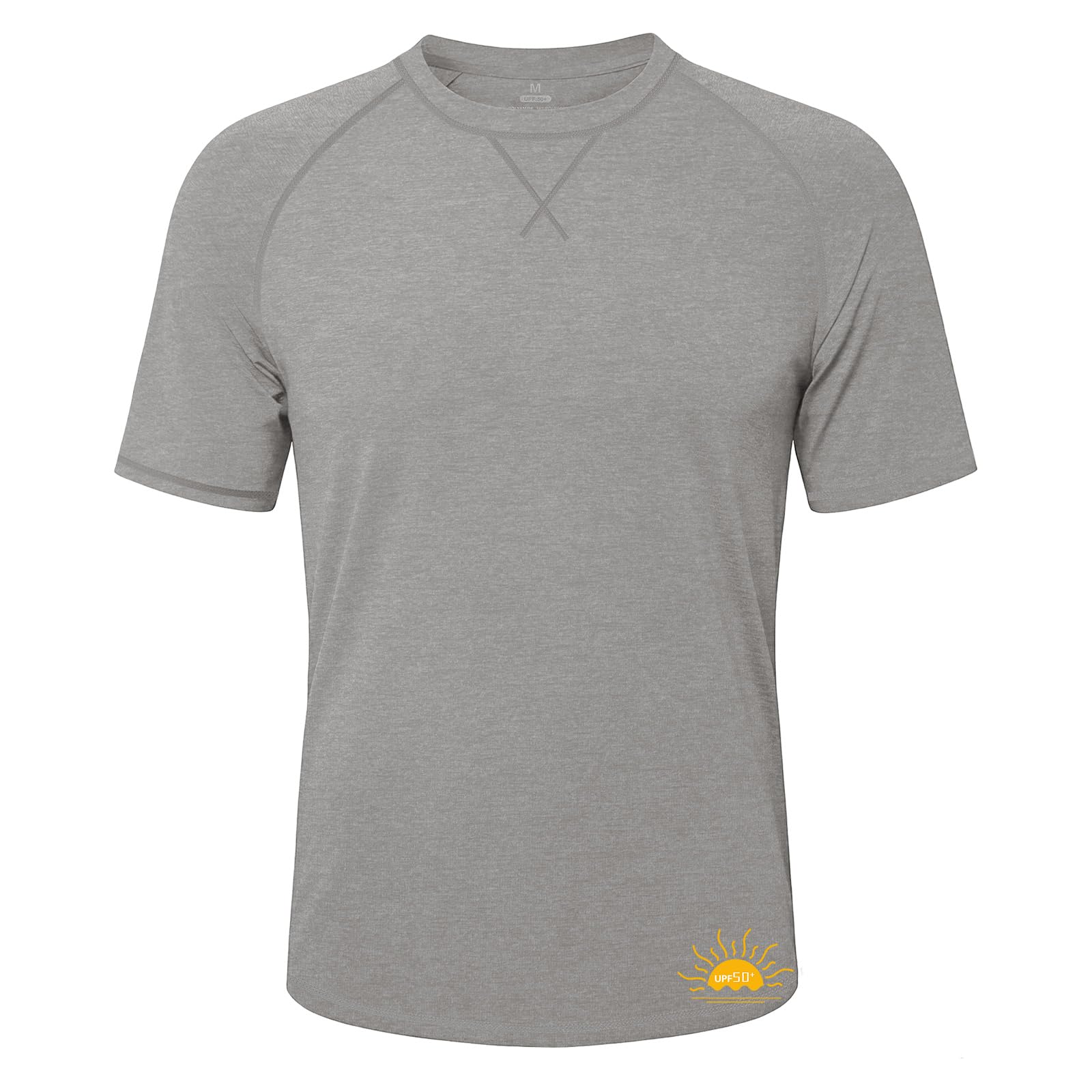 MEETWEE Herren UPF50+ Rashguard UV Shirt Langarmshirt UV Schutz Shirts, UV Sonnenschutz Atmungsaktiv Langarm Outdoor Angeln Laufen Wandern Funktionsshirt