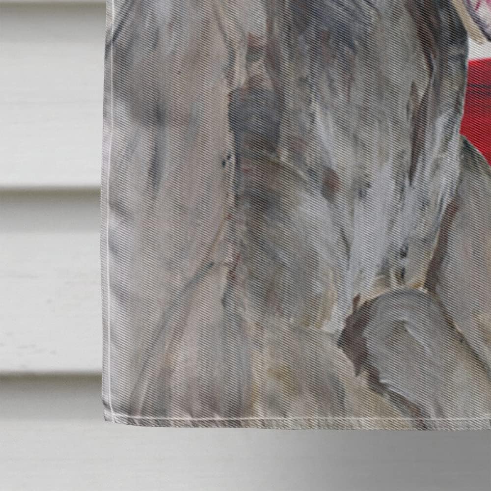 Caroline's Treasures SC9021CHF USA American Flag with Weimaraner House Flag Large Porch Sleeve Pole Decorative Outside Yard Banner Artwork Wall Hanging, Polyester, House Size, Multicolor