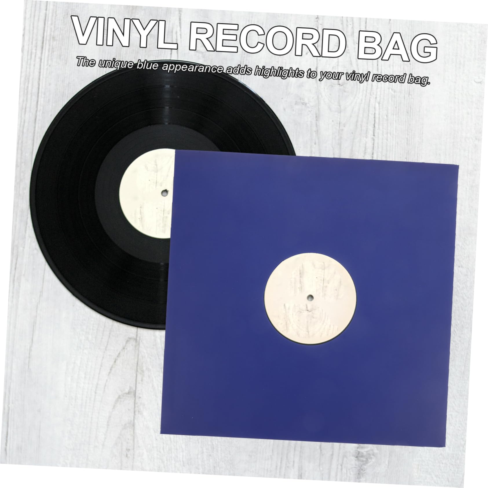 Levemolo Custodia Giacca per Vinile in Carta Kraft Blu da 12 Pollici, Resistente e Non Facile da Strappare, Set da 10 Pezzi per Proteggere Dischi in Vinile e Mantenere Puliti i Tuoi Dischi
