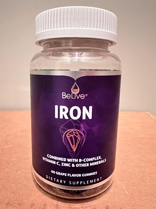 BeLive Hierro con Vitaminas D3 B12 para Energía Apoyo Inmune miniatura 10