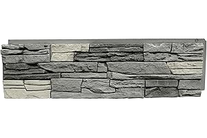 GenStone Northern Slate Faux Stacked Stone Panel for Easy Home Improvement
