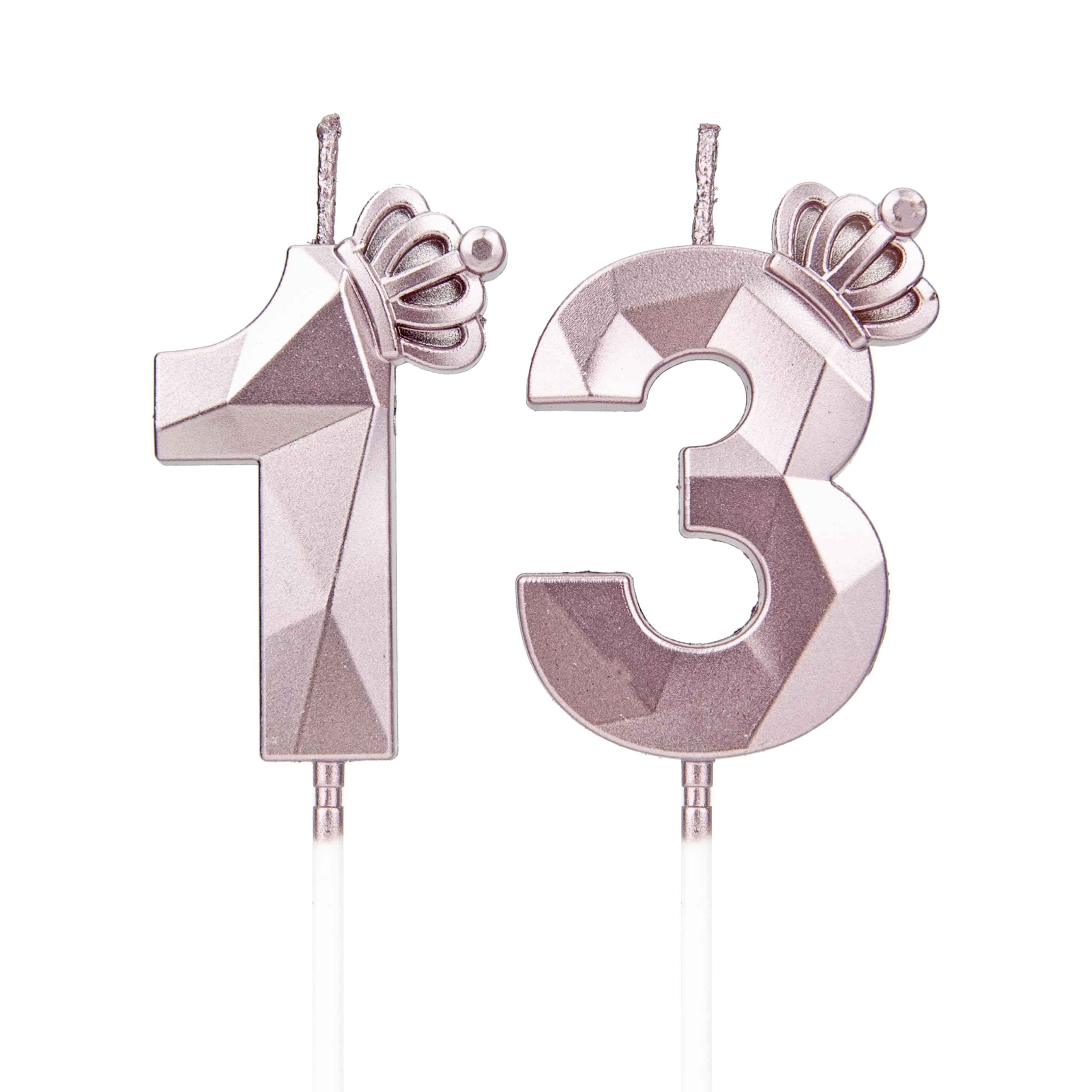 Geburtstagskerzen Zahl 13 - Weiße 3D Tortenkerzen Für Den 13. Geburtstag