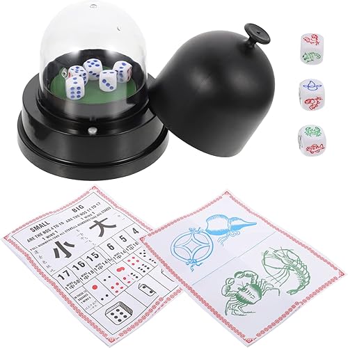 BESPORTBLE Juego de dados automáticos de la suerte, juego de dados eléctricos para agitar, con pilas, juego de dados Ktv Pub Bar Party para juegos