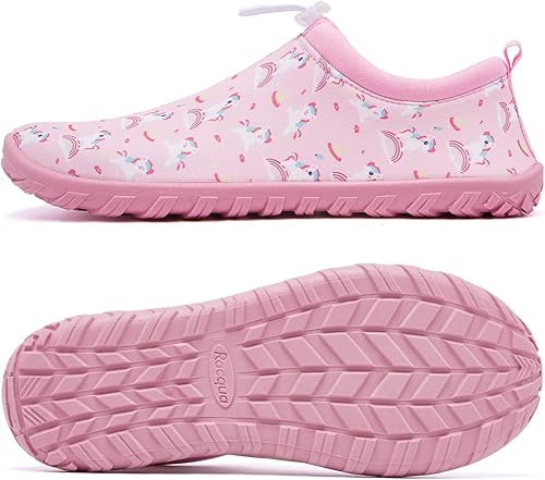 Miniatura 4 de Racqua Zapatos acuáticos para niños y niñas, zapatos acuáticos de secado rápido para playa y piscina (niños pequeñosgrandes)