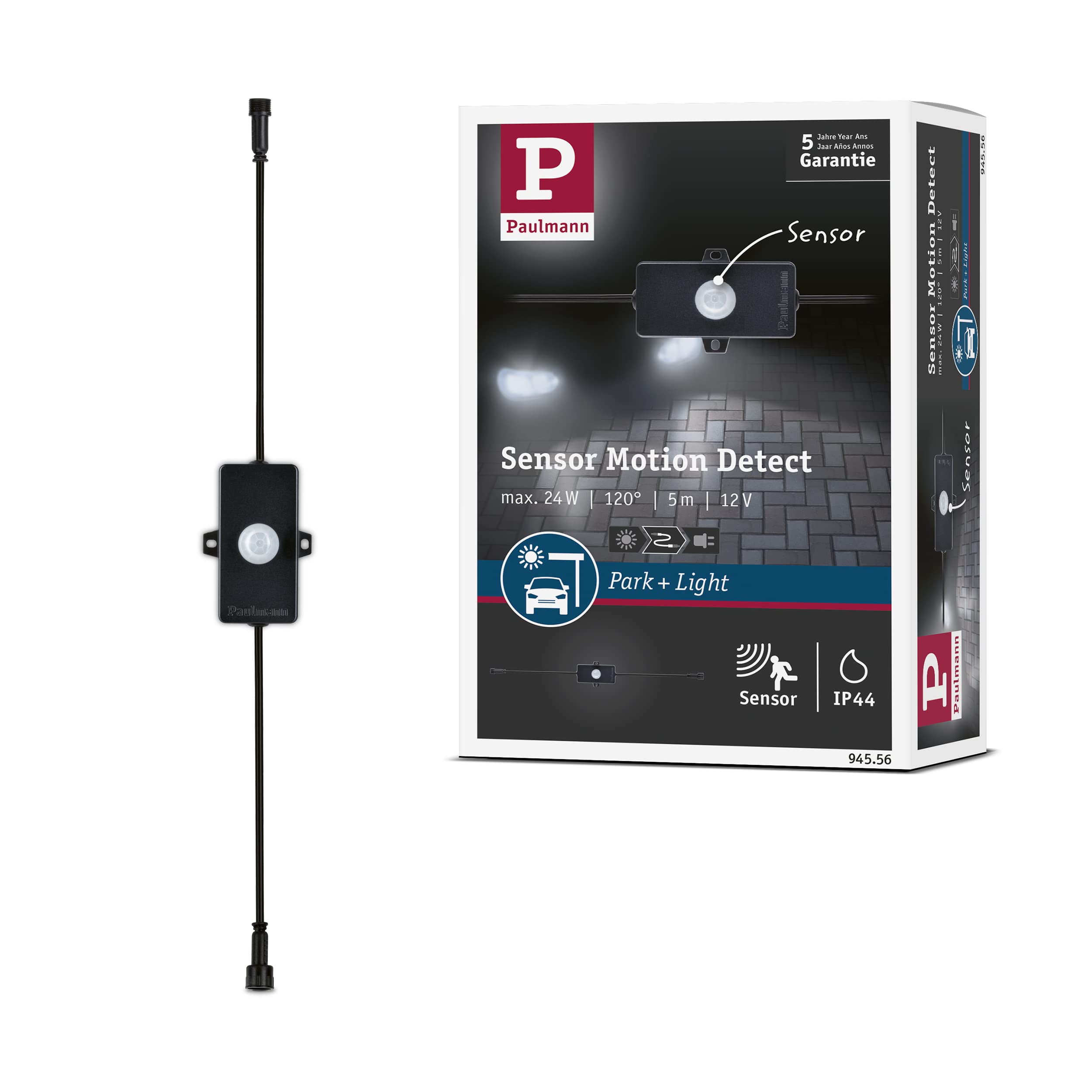 Paulmann 18012 Plug & Shine SmartHome Zigbee Wireless Control Dusk Sensor/Motion Sensor, Outdoor Lighting, Anthracite, Sensor Control
