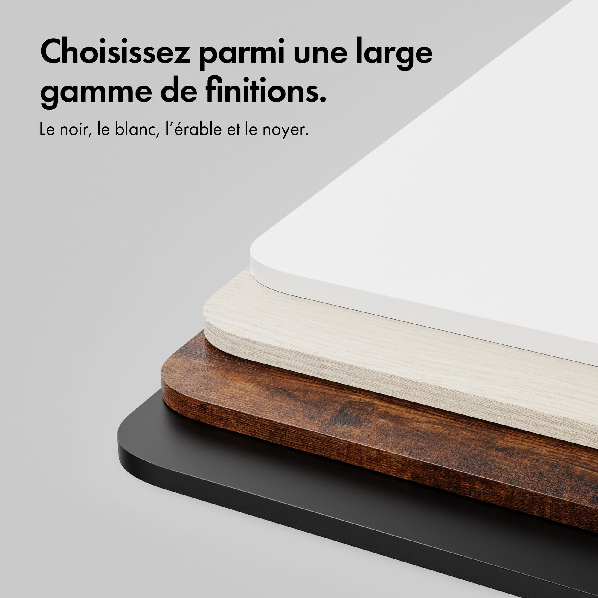 VonHaus Convertisseur de Bureau Debout, Poste de Travail Assis-Debout Réglable en Hauteur, avec Plateau pour Clavier, Support pour Tablette (Noir)