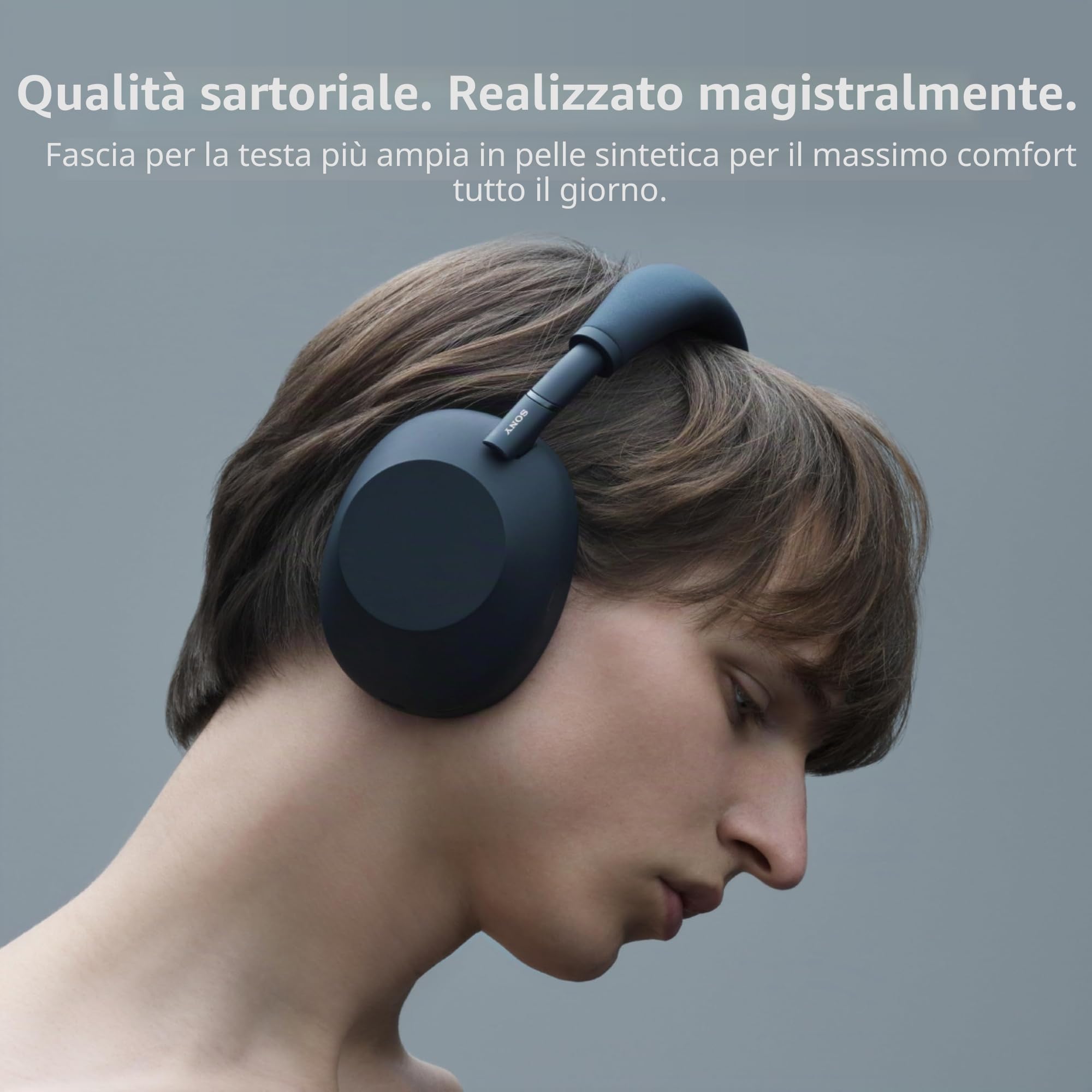 SONY WH-1000XM6 Flagship Cuffie Over-Ear senza fili Bluetooth con cancellazione del rumore, Signature Hi-Res Sound, Midnight Blue
