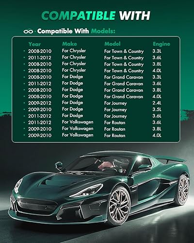 Miniatura 145 de Kits de frenos y rotores, rotores de freno SCITOO y 8 pastillas de cerámica para 08-12 para Chrysler Town & Country, 08-12 para Dodge Grand Caravan