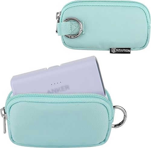 CaSZLUTION Funda de viaje compatible con Anker 621 Nano Power Bank 5,000mAh, funda para iWALK LinkPod Mini cargador portátil 3350mAh, 4500mAh, banco