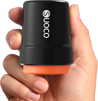SUOCO Travel Vacuum Pump for Vacuum Storage Bags, Mini USB Rechargeable Portable Cordless Electric Pump for Compression Seal Space Saver Bags Storage Bags Not Included, Black