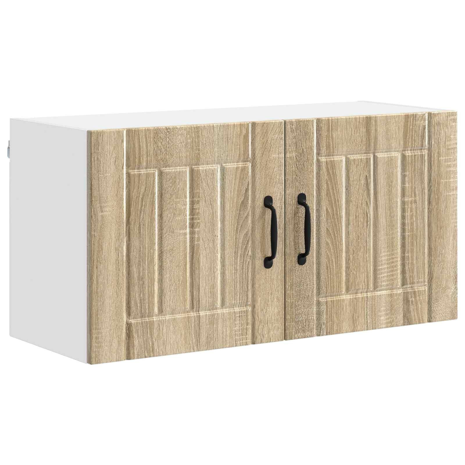 Küchenschrank Sonoma-Eiche 80 x 31 x 40 cm Holzwerkstoff mit praktischer Aufbewahrung und modernem Design für Eiche Küchenzubehör und stilvolle Kücheneinrichtung