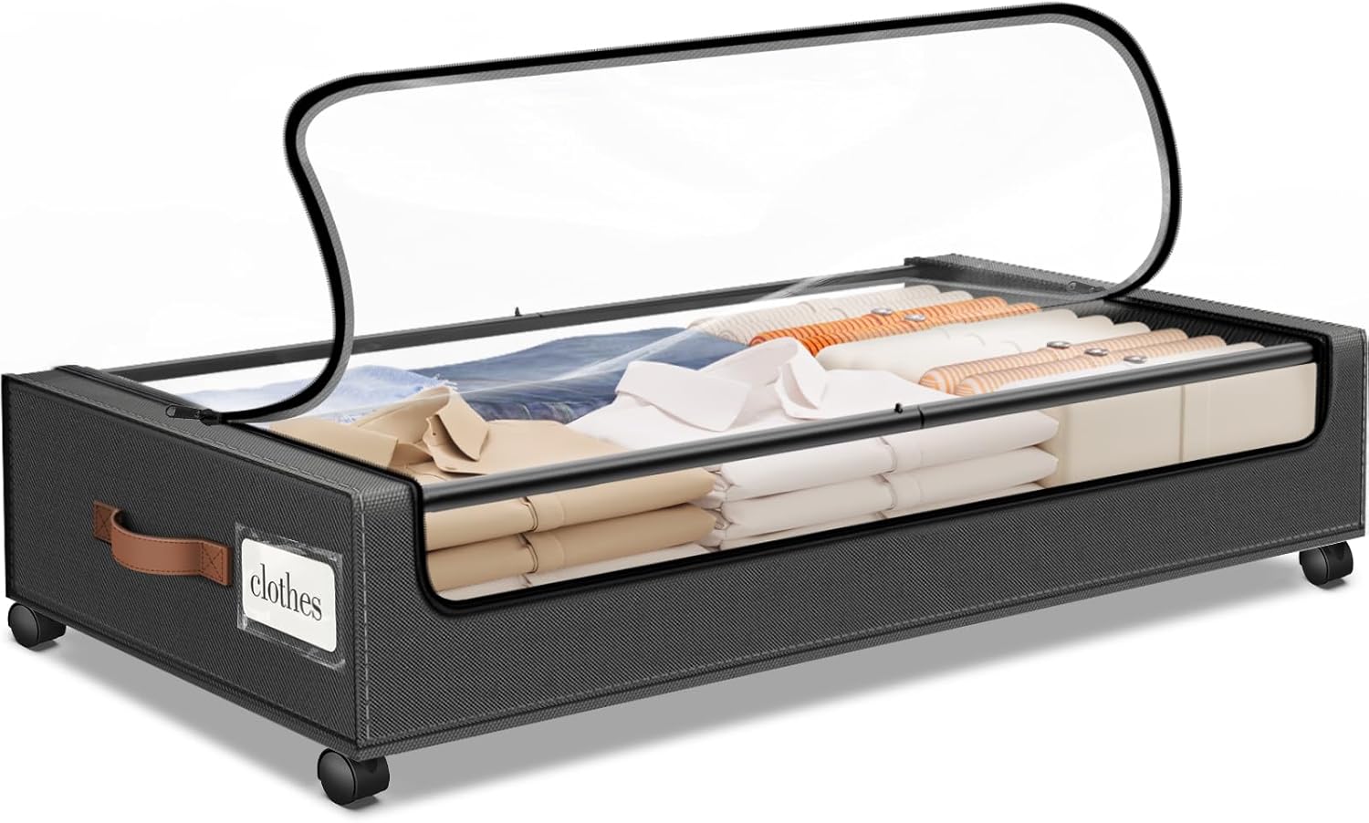 Amazon.com: SpaceHacks Under Bed Storage with Wheels 1Pack Storage ...