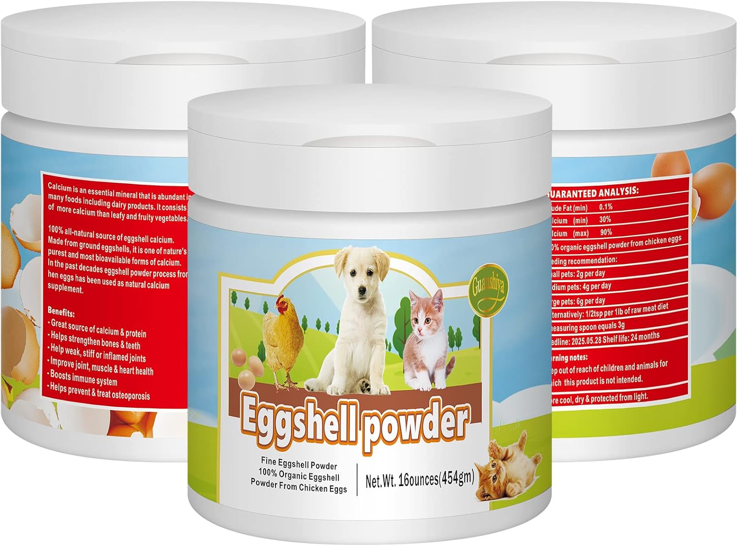 oz Eggshell Powder Calcium Supplement for Dogs Barbados Ubuy