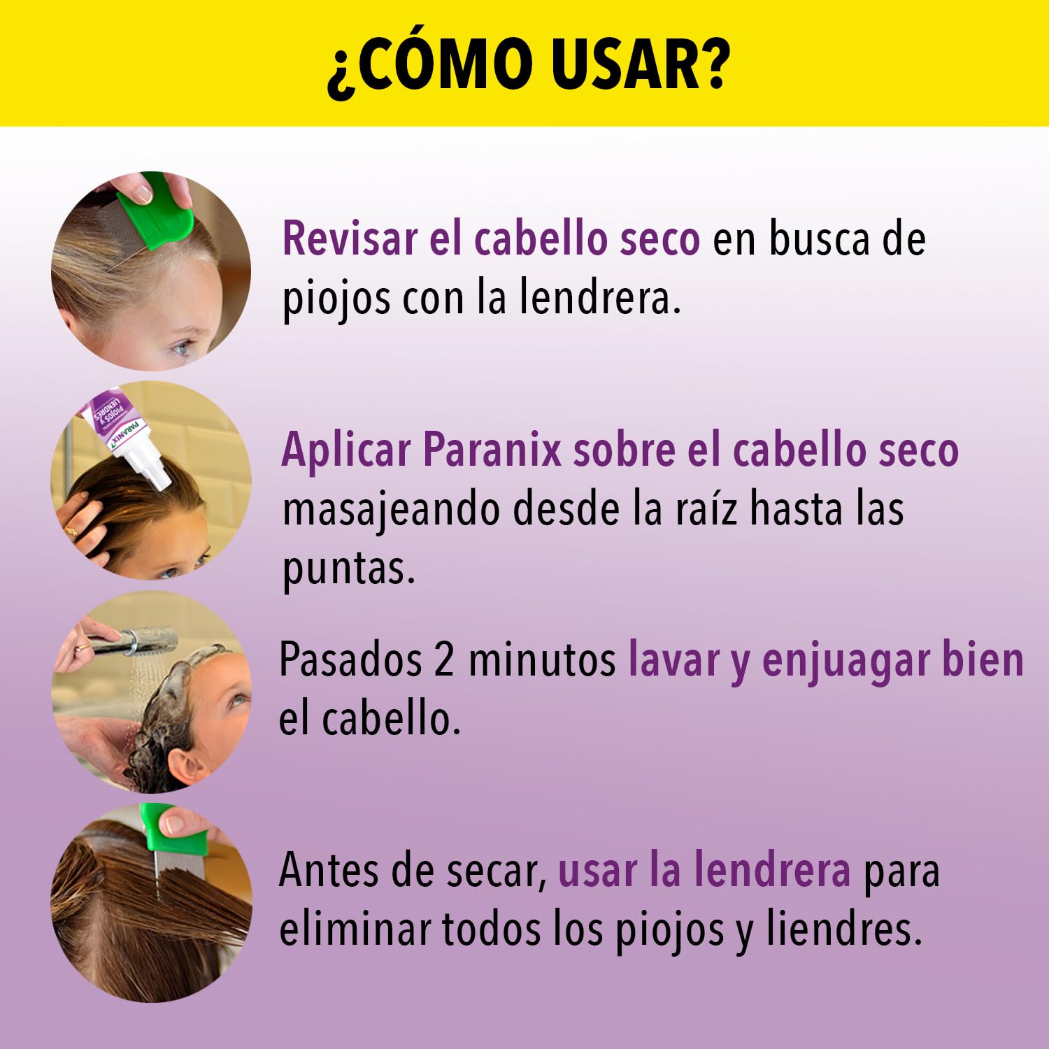 Paranix Spray Tratamiento para Piojos y Liendres - Incluye Lendrera - Sin insecticidas - 150 ml