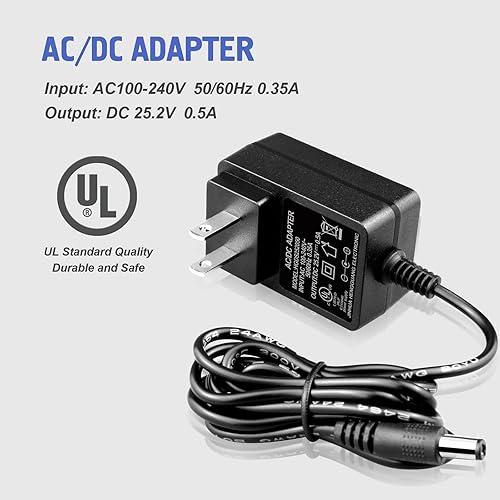 Miniatura 2 de Cargador de pistola de masaje 24V ~ 25.2V (no compatible con pistolas de masaje de 12 V o 16.8 V)