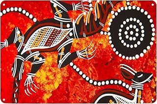Metal Tin Sign - Australian Aboriginal Art Prints Souvenir - Wall Decor Poster for Home Hotel BedroomBar Pub Cafe Garage 8...