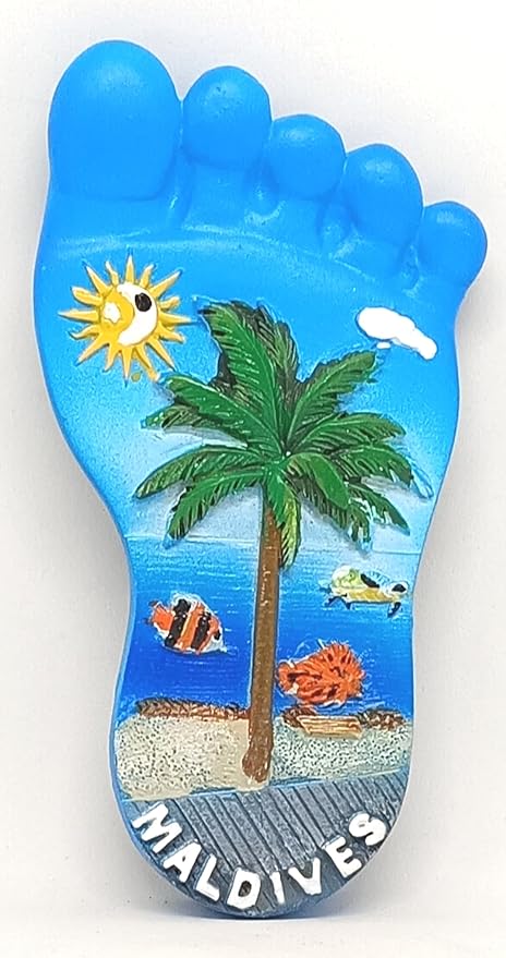 TEMPLE TREES Polyresin Fridge Magnet (4 x 0.5 x 8 cm, Multicolour)