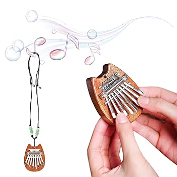 Kalimba Thumb Piano 21 Keys, Portable Mbira Finger Piano Gifts For Kids And Adults Beginners Brown