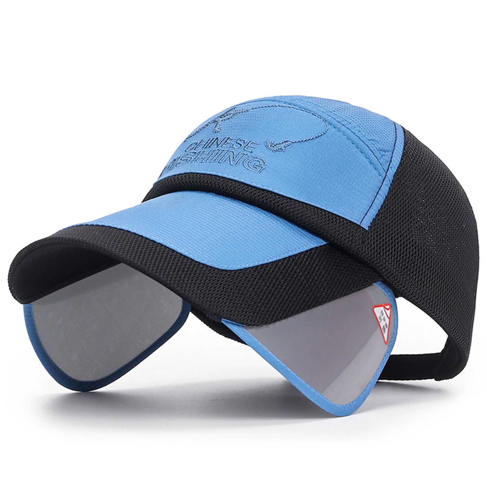 CAZSTYK Sun Protections Hat for Men and Women Extended Brim Baseball Caps Breathable Hat for Outdoor Hiking Fishing Protections Fishing Baseball Caps