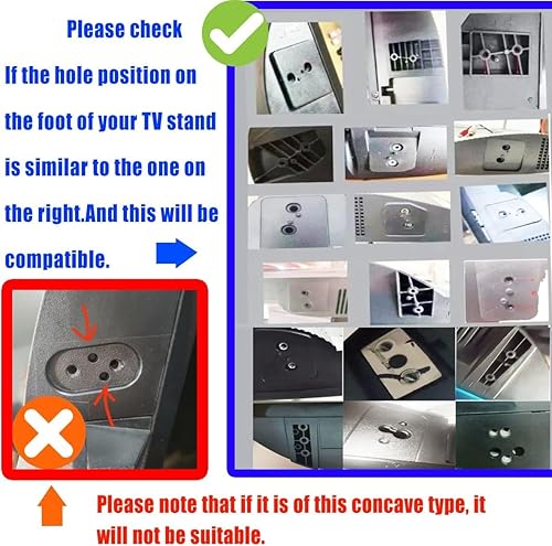 Miniatura 3 de Patas universales para TV Vizio RCA Roku de repuesto para Smart TV de 40 pulgadas, 42 pulgadas, 45 pulgadas, 46 pulgadas, 49 pulgadas, 50 pulgadas,