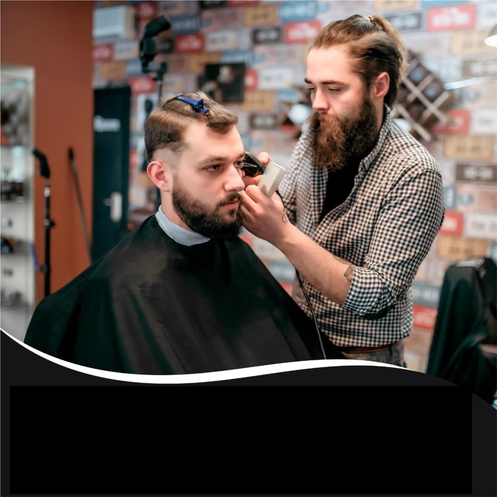 2 delantales de peluquería, capa corte pelo, bata tela for, impermeable para peluqueros