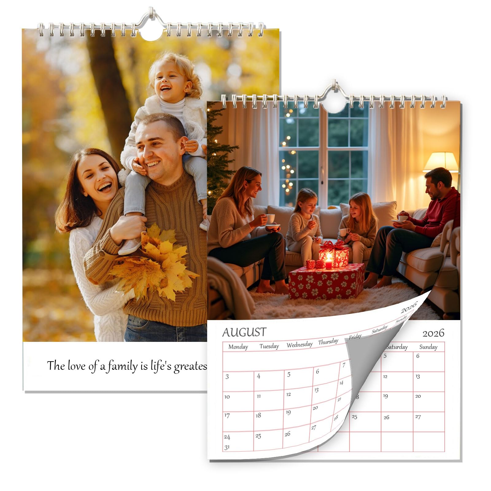 Personalised 2026 Photo Calendar | A4 Wall Planner | Custom 12-Month Wirebound Calendar with Your Photos | Ideal for Office, Home & Gifting (wall calendar)