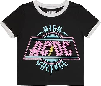 Amazon.com: Isaac Morris Limited AC/DC High Voltage Graphics Girls ...